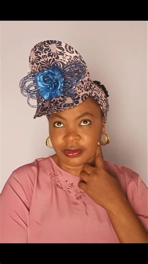 Easy way to turn your scarf into a fascinator #shorts #diy #headwrap