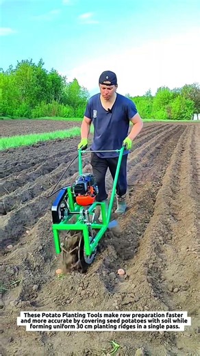 Potato Planting Machine Create 30 cm Uniform Rows with Precision Soil Covering