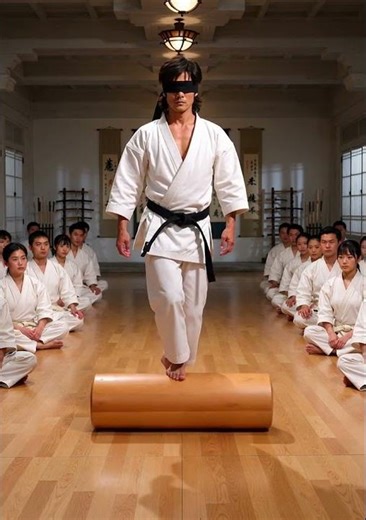Blindfolded Balance… and Not a Single Mistake 😳🔥 #brucelee #motivation #goat #martialarts