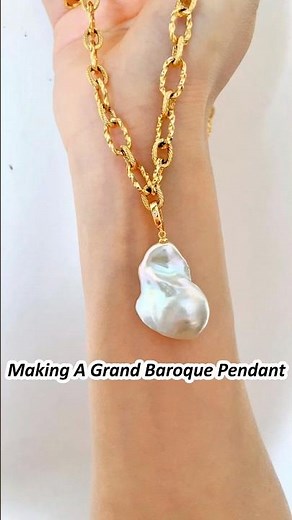 Meet The Ultimate Grand Baroque Pearls✨Statement Pendant Necklace