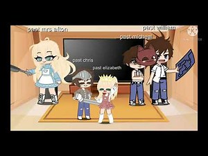 Past Afton family react to Fnaf 4 bullies being idiots || Gacha Club