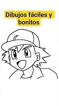 Cómo dibujar a Ash Ketchum de Pokémon paso a paso