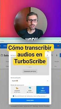 Usa IA para transcribir audios.