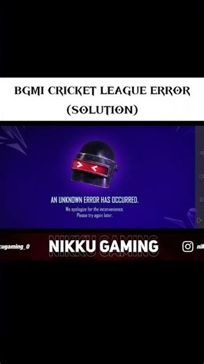 bgmi cricket league error problem solution rcb vs csk ipl match #shorts #bgmi #dublagem