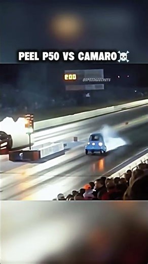 The Peel P50 vs. Camaro #explore #Speed6Secrets #shorts #explorepage