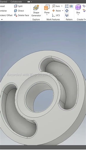 PART-7 | Lid Modeling in Autodesk Inventor | Step-by-Step | shorts | DEVELOPMECH