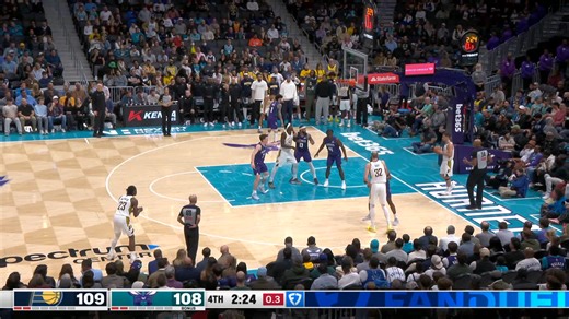 Shot Clock Violation: Pacers @ Hornets
