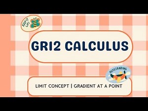 Grade 12 Calculus the Concept of a Limit, Average Gradient and Gradient at a Point