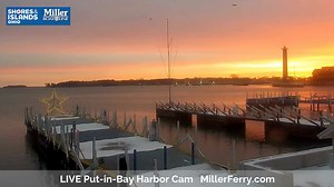 21K views · 377 reactions | Holiday time views on Lake Erie with ALL the sunrise colors. ☀❄️ Check out the LIVE Put-in-Bay harbor cam for changing weather on Lake Erie, island scenes & to catch a glowing sunrise on Perry's Victory and International Peace Memorial. LIVE cam link in comments | Put-in-Bay, South Bass Island | Facebook