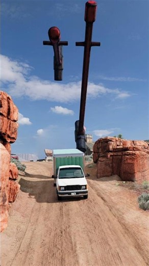 Will These Vehicles Escape the Giant Double Hammer? | BeamNG.drive