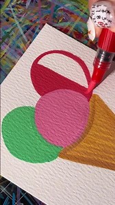 Immersive painting ice cream acrylic marker pen drawing relieve stress coloring