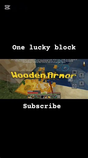 minecraft one lucky block #minecraft #gaming #viral #minecraftsurvivalseries100days #memes