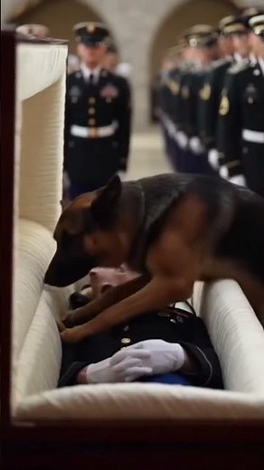 Heartbreaking Farewell: Soldier & Loyal Dog