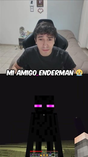 MI AMIGO ENDERMAN... 😭⛏️ #shorts