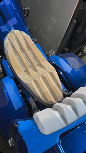 This seat is wild!! Watch @plzbeseated built this custom motorcycle seat from scratch from the pan 🆙 #thehogring #handmade #autoupholstery #upholstery #sewing #stitching #carinterior #customfab #leatherwork #leathercraft #motorcycle #leather #interiors | TheHogRing.com