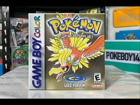 Pokemon Gold CIB Complete Unboxing - Close up opening of the Classic 2nd Generation Game for Gameboy