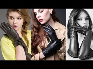 Very impressive & elegant leather opera gloves collection & new designs of leather opera gloves