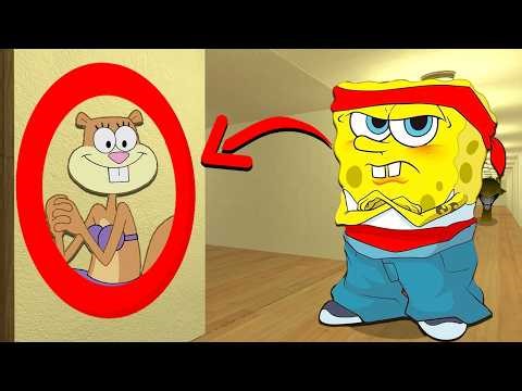 SpongeBob Squarepants x Sandy Cheeks in BACKROOMS HOTEL | Help Spongebob family love in GMOD