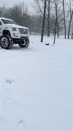 AutoSport718 on Instagram: "@autosport718 Monster Truck… snow doesn’t stand a chance 💜 @forgiato @wheels #Escalade #Cadillac #EscaladeTruck #LiftedEscalade #MonsterTruck #LiftedTruck #BigTires #OffRoadLife #4x4Life #TruckLife #CustomTruck #BuiltNotBought #Forgiato #luxurytruck #SUV #CarLifestyle #CarCulture #AutoLifestyle #CustomBuild #WideWheels #ShowTruck #AllTerrain #MudTires #LiftKit #TruckBuild #NYCTrucks #Bronx #NewYorkCars #snowmobile"