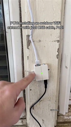 Installing this outdoor extender was so easy—no extra power outlet needed.