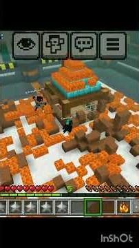build a volcano in Minecraft#minecraft#popular