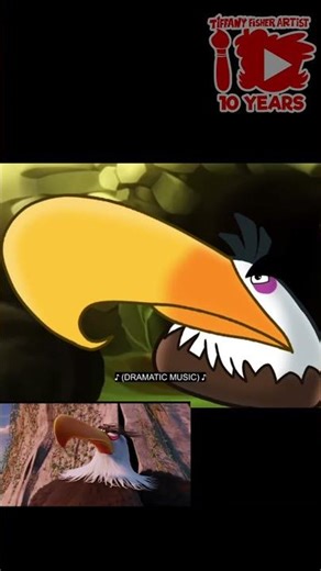 The Angry Birds Movie Mighty Eagle NO Meme Recreation | Tiffany Fisher Artist #shorts