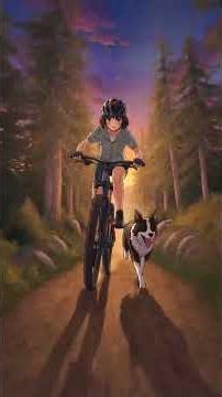 Chasing the golden line ENG 끝까지 달려 #보더콜리 #animeedit #bordercollie