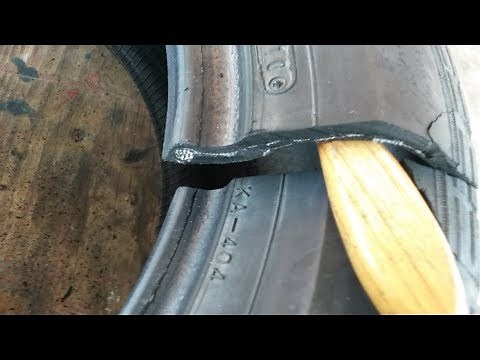 046 Cutting a Car Tire