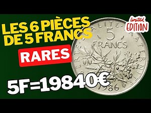 5 Francs Semeuse: RARE versions that are worth a real fortune!