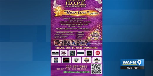 Nonprofit hosting event to help homeless ahead of Easter