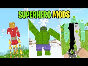 Top 6 Superhero Mods for Minecraft Bedrock/Pocket Edition 🔥🔥