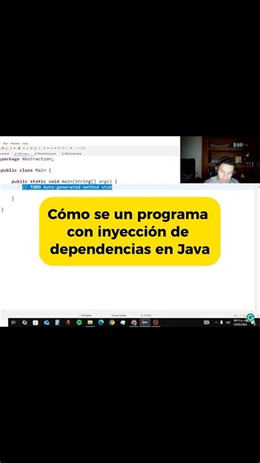 Cómo se ve un programa con inyección de dependencias en Java