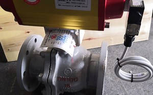 气动法兰式铸钢浮动球阀Q641F-16CD/N100 配防爆亚德客电磁阀4M210-08-DC24 介绍欢迎有问题技术咨询www.shyuhang.com