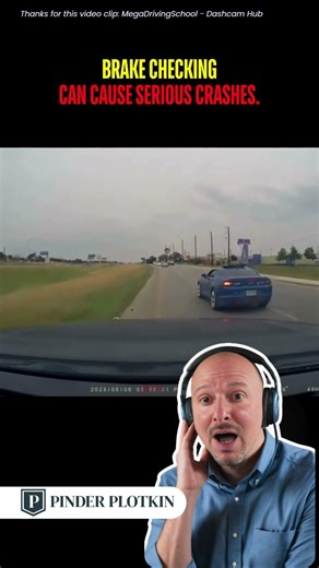 Brake checking another driver? Serious risk! #roadsafety #marylandcaraccident #pinderplotkin