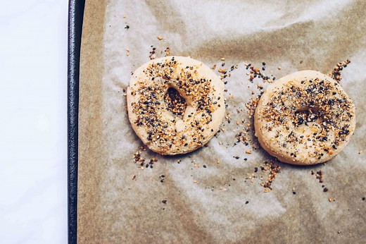 Gluten-Free & Paleo Everything Bagels (Egg-free, Vegan)
