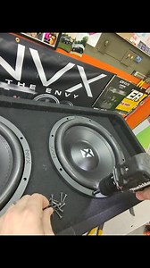 NVX YSW 12 in the new NVX ported sub box 🔈🔈🙌 #nvx #soundsystem #flexing #spl #caraudio | Matt Murphy