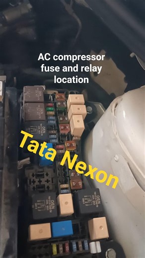 Tata nexon AC compressor fuse location#AC compressor relay location#AC cooling problem#short fuse#