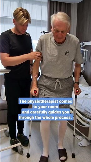 When do you start walking with crutches after total knee replacement surgery?