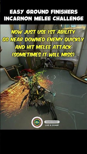 How to do Ground Finishers - Incarnon Melee challenge | Warframe