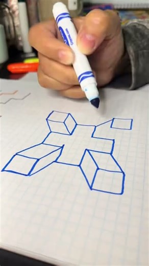 3D drawing figura tridimensional #fypシ #fypage #3D #3Ddrawing