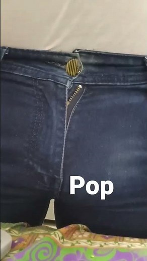 tight jeans button popped