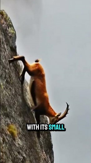 This is really Scary!! See this goat coming down from the extreme mountains #wildlife #animals #goat