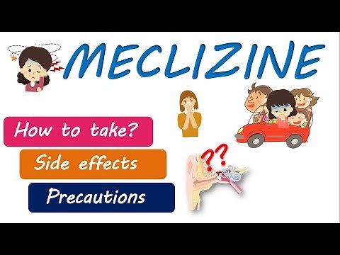 Meclizine 25 mg tablets (Antivert) - For nausea and vertigo