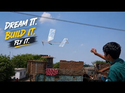 I Make a Rubber Band Powered Airplane From Scratch ✈️|| how to make rubber band airplane