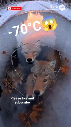 Frozen Wolf Pup Saved… Then It Heard Its Pack! 🐺❄️