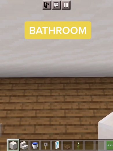 Building a Minecraft Bathroom on the Second Floor of Your House