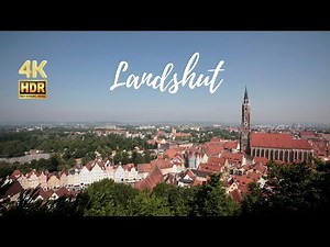 Landshut, Germany Walking Tour - Bavaria - 4K HDR
