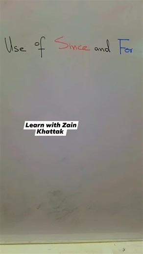 1.5K views · 47 shares | Uses of Since and For||Cadet Colleges...