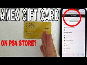 ✅ Can You Use American Express AMEX Gift Card On Playstation PS4 Store? 🔴