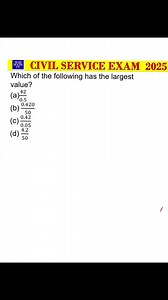 136K views · 1.2K reactions | Civil Service Exam 2025 - Numerical Ability - Comparing Fractions with Decimals | Ron Robert Pecaña | Facebook